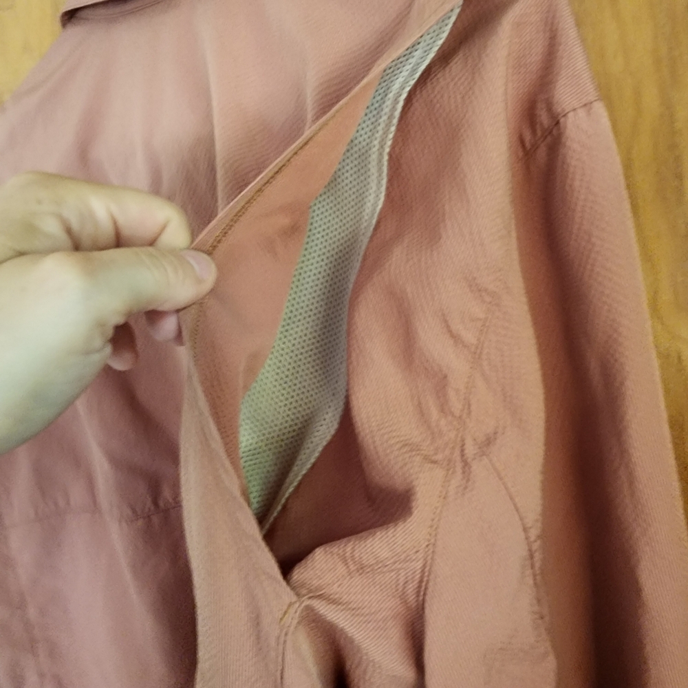 Women's Eddie Bauer Coral Vented Lightweight Guide Shirt SPF Snap Buttons - Picture 7 of 13
